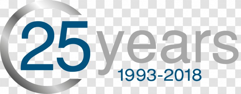 Brand Logo Trademark - Blue - 25 Years Anniversary Transparent PNG