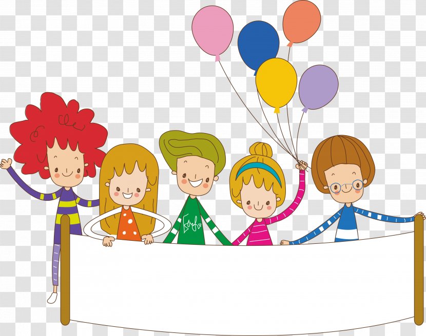 Child Cartoon - Rgb Color Model - Vector Kids Get Balloon Material Transparent PNG