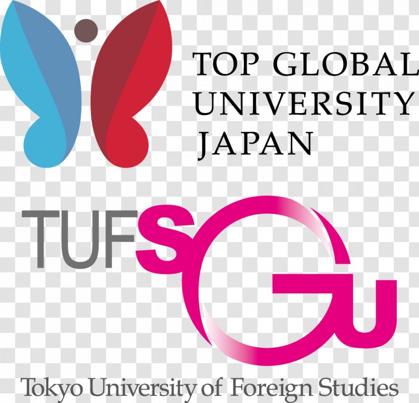 Tokyo University Of Foreign Studies Top Global Project Font Design - Pink Transparent PNG
