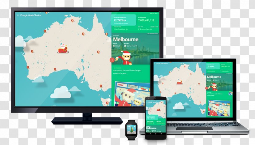 Google Santa Tracker Claus Maps Computer Software Transparent PNG