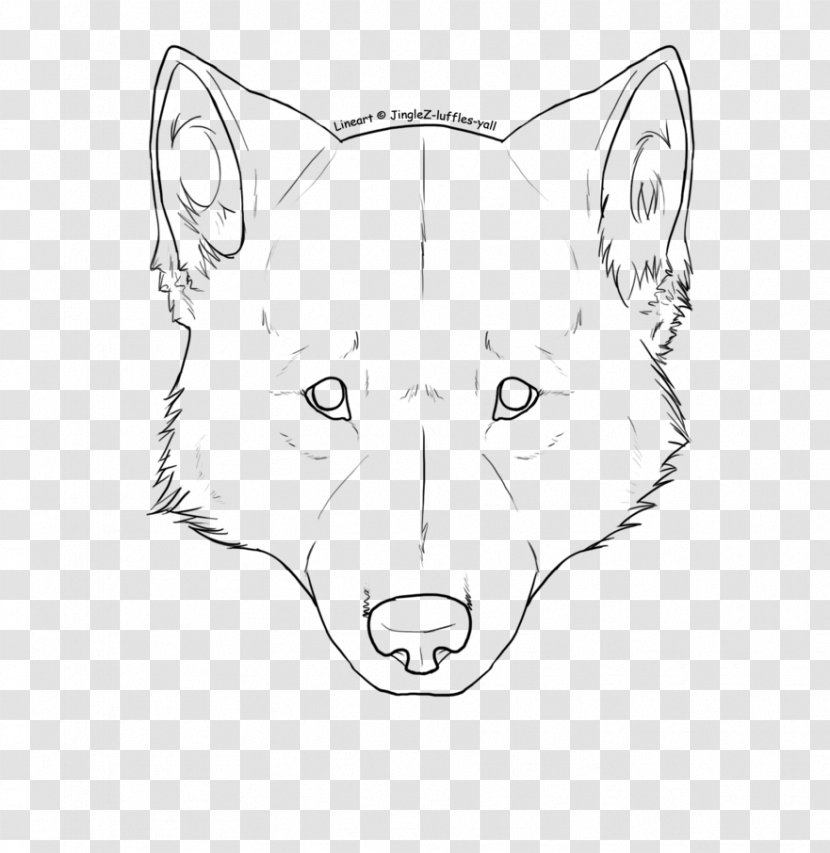 Gray Wolf Drawing Line Art Clip - Royaltyfree Transparent PNG