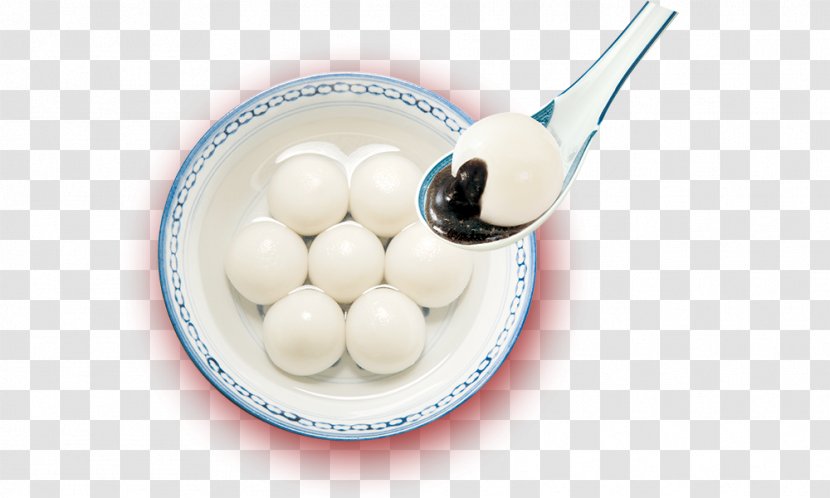 Tangyuan Black Sesame Soup Mooncake - Rice Balls Transparent PNG