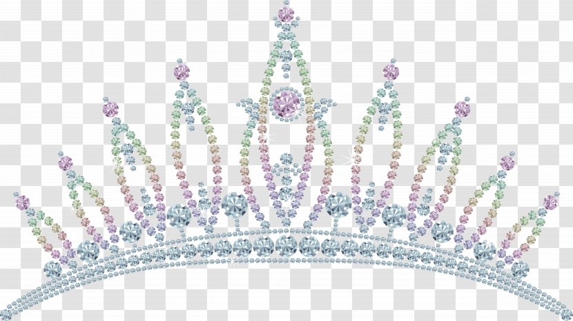 Tiara Crown Diamond Clip Art - Headpiece - Charm Vector Transparent PNG