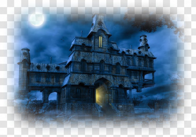 Haunted House Desktop Wallpaper Ghost - Castle - Fond Ecran Transparent PNG