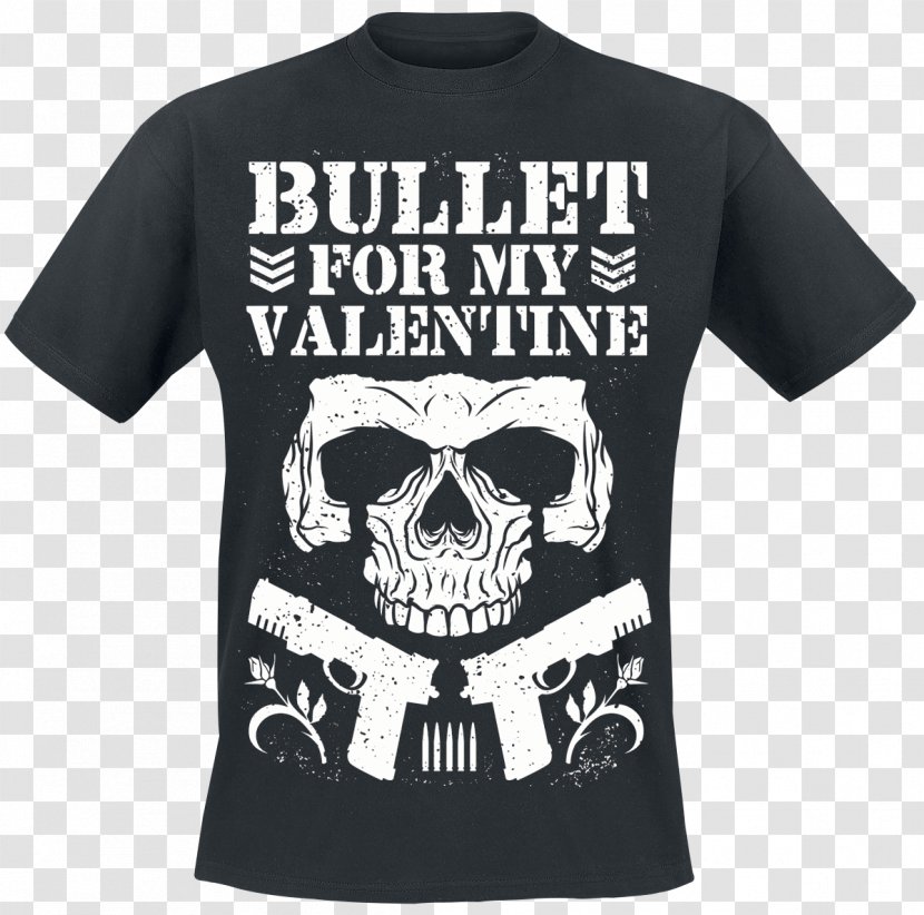 T-shirt Bullet For My Valentine Men's Tee Merchandising Metalcore - Silhouette Transparent PNG