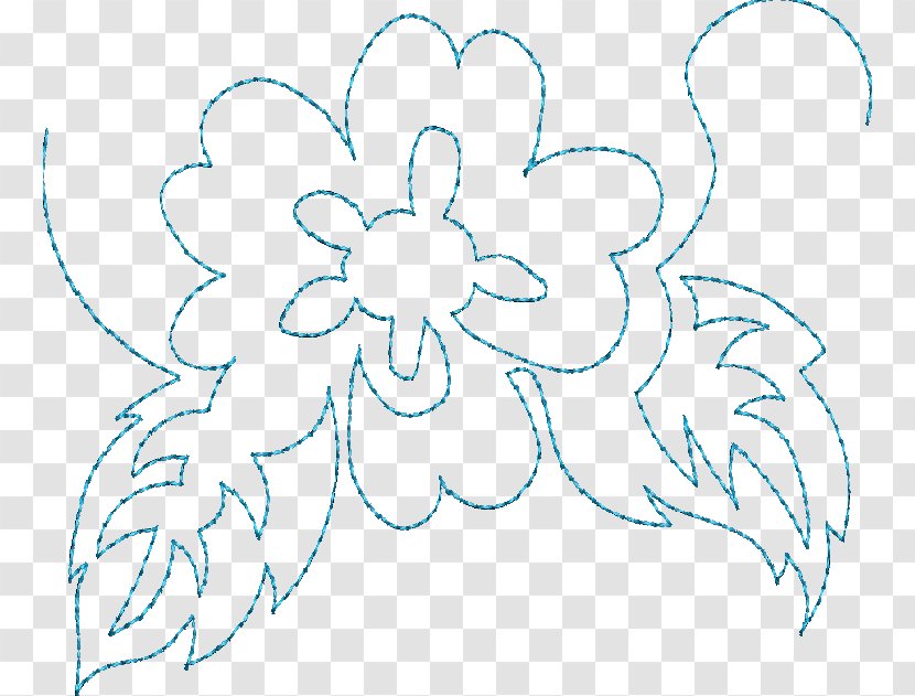 Floral Design Longarm Quilting Machine Pattern - Drawing - Embroidery-pattern Transparent PNG