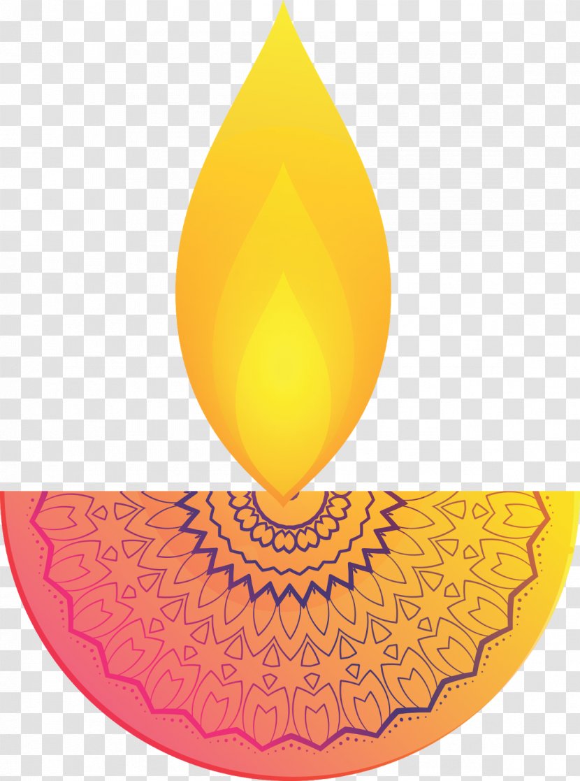 Diwali Image Oil Lamp Candle - Cone Transparent PNG