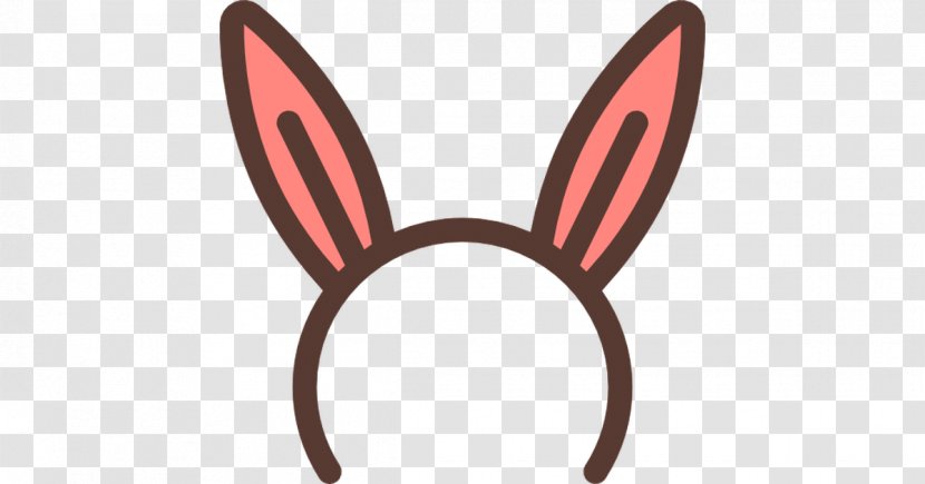 Ear Clip Art Line - Oval - Bunny Ears Cartoon Transparent PNG