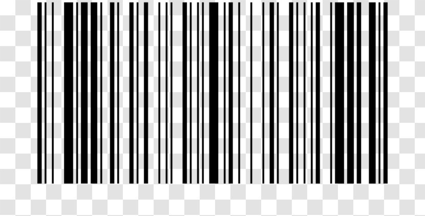 Barcode Scanners Universal Product Code Clip Art - Black - Symmetry Transparent PNG