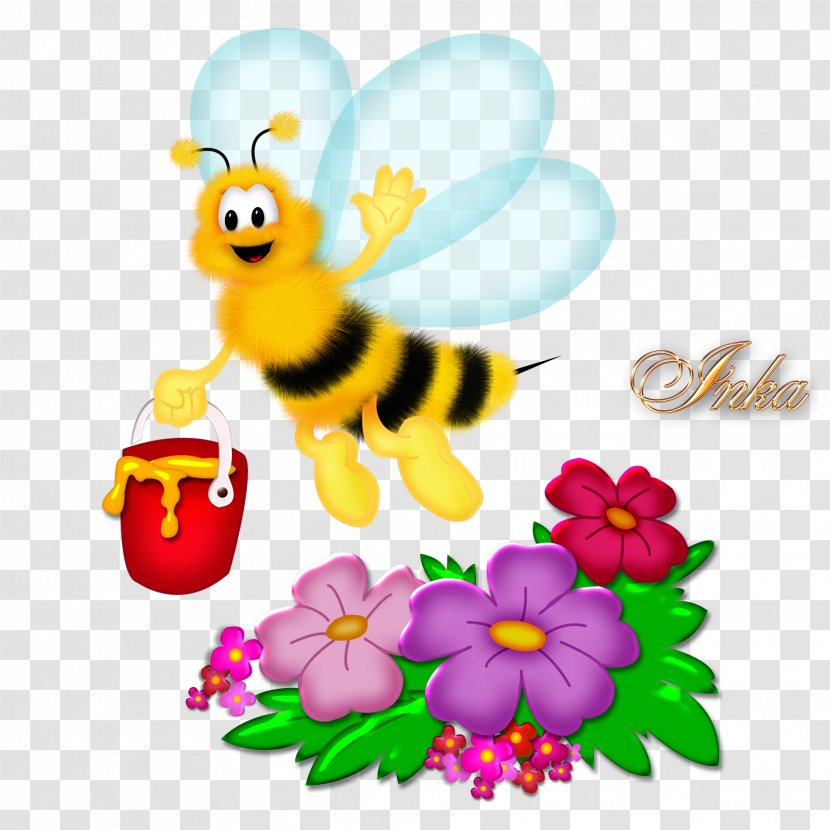 Western Honey Bee Insect Bumblebee Clip Art - Petal Transparent PNG