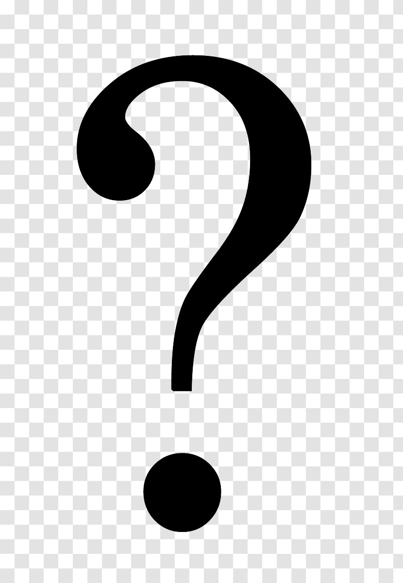 Brand Black And White Pattern - Question Mark Transparent PNG