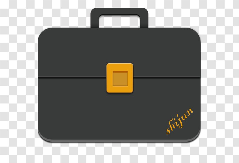 File Handbag - Yellow - Logo Transparent PNG