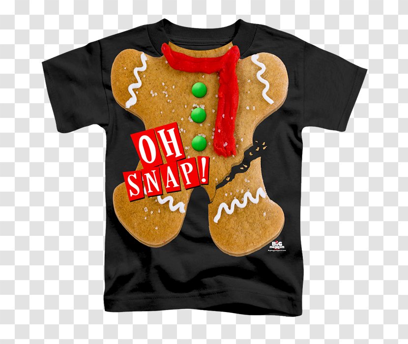 T-shirt Gingerbread Sleeve Hoodie - Oh Snap Transparent PNG