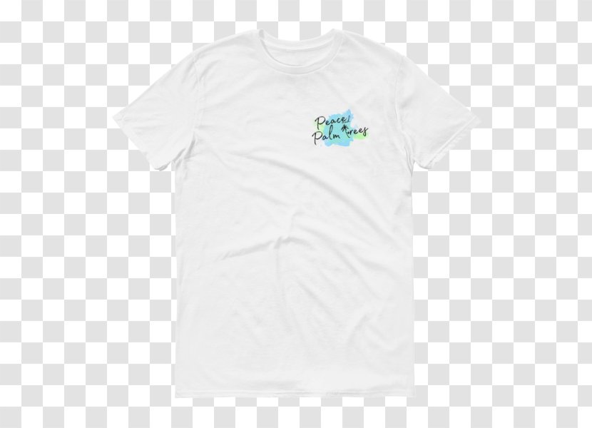 T-shirt Logo Sleeve Font - White - Short T Shirt Transparent PNG