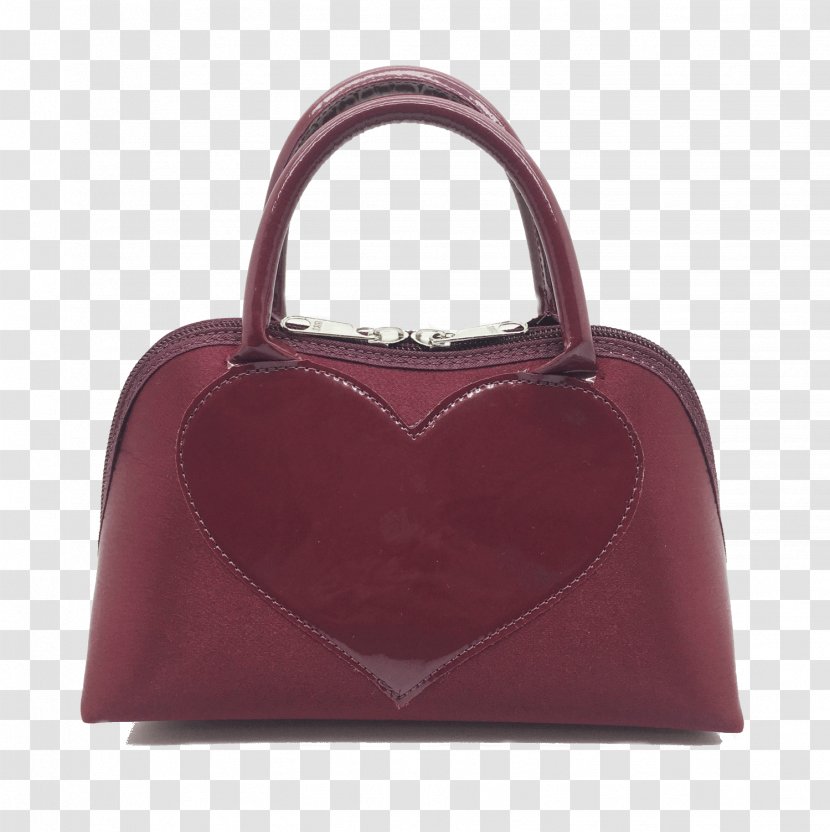 Handbag Leather Shoulder Heart - Magenta - Bolsa Transparent PNG