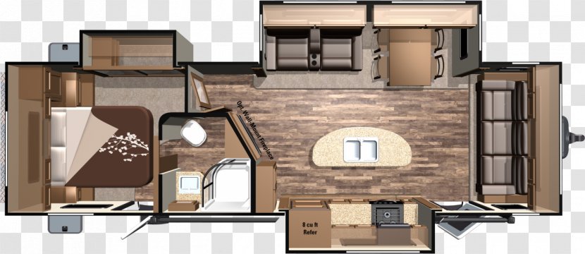 Campervans Caravan Floor Plan Interior Design Services - Bunk Bed Transparent PNG
