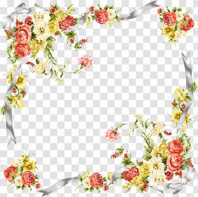 Flower Picture Frames Clip Art - Twig - Florals Transparent PNG