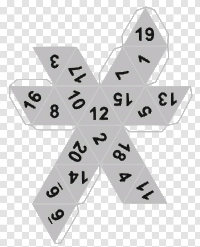 D20 System Dungeons & Dragons Paper Dice Game - Text Transparent PNG