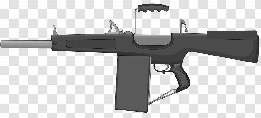 Trigger Firearm Atchisson Assault Shotgun - Watercolor - Weapon Transparent PNG