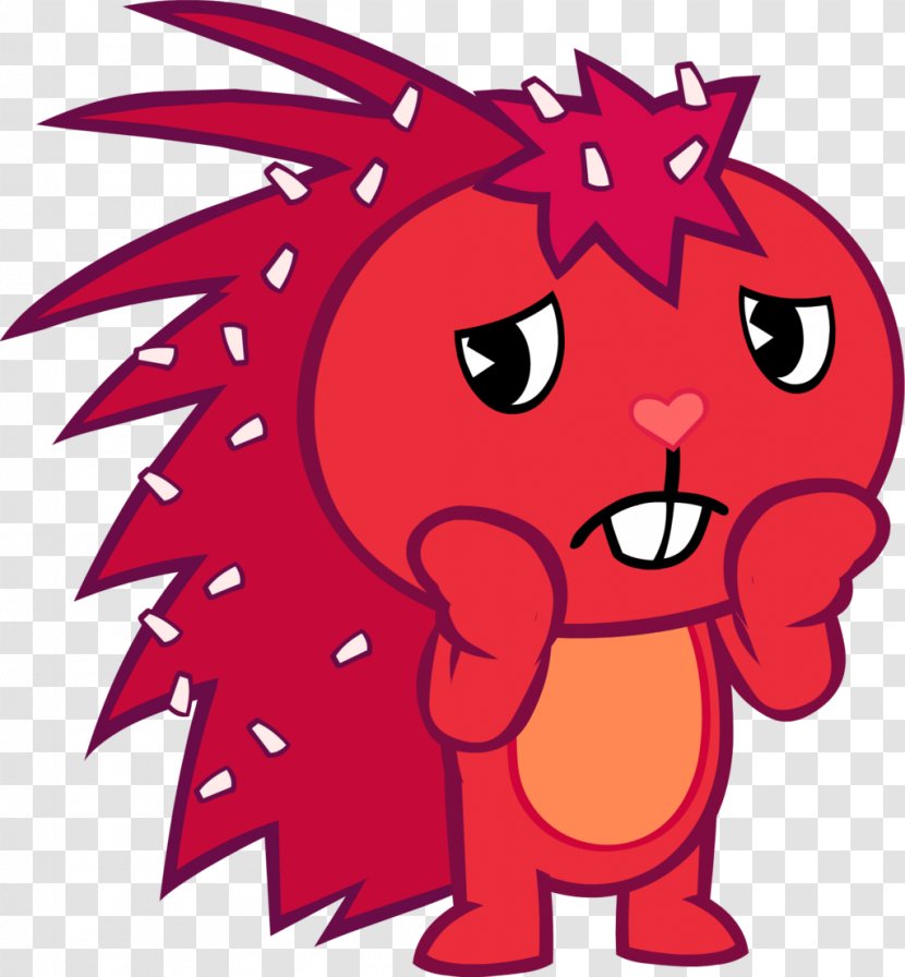 Flaky Cuddles Flippy Toothy Lifty - Silhouette - Animation Transparent PNG