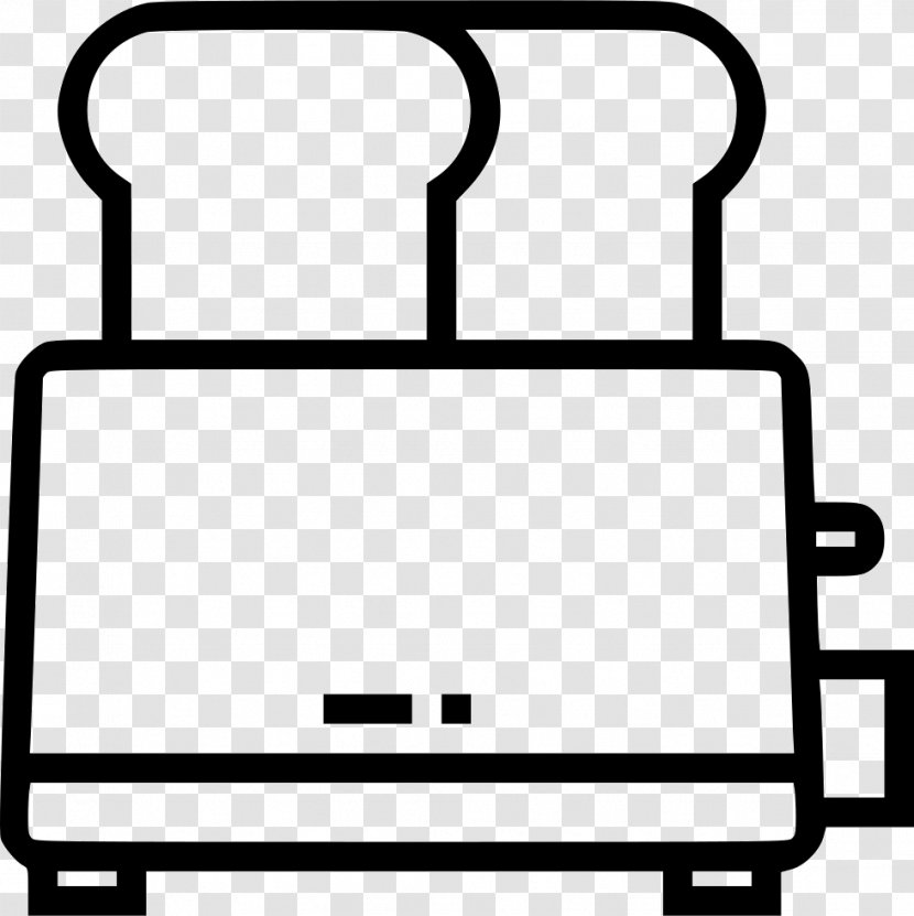Adobe Illustrator Clip Art - Black And White - Toaster Icon Transparent PNG