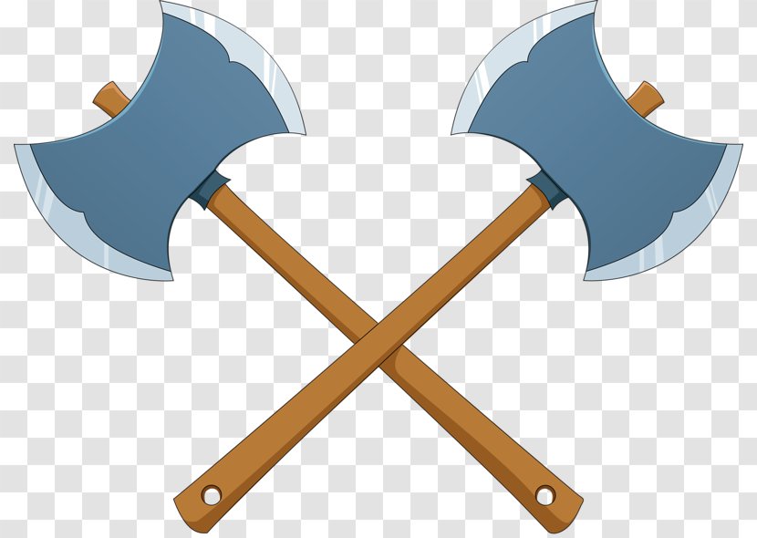 Axe Cartoon Animation - Saw - Two Ax Transparent PNG