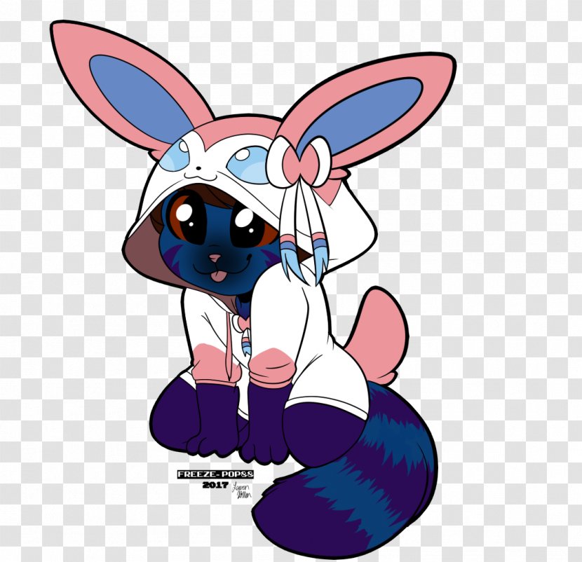 Rabbit Sylveon Hare Art Easter Bunny - Cartoon Transparent PNG