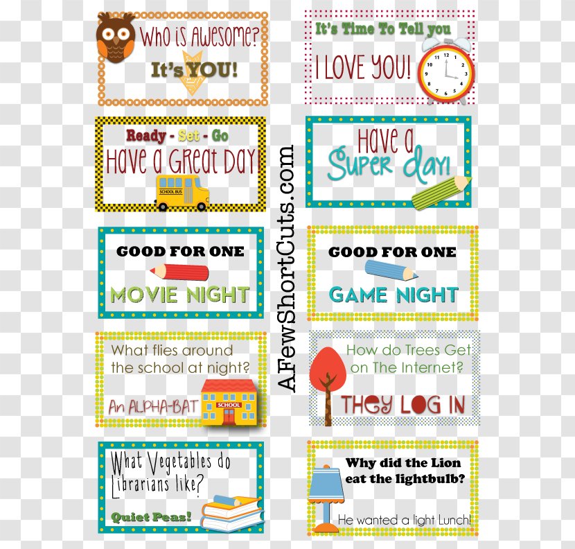 Lunchbox Food Lunch Box Notes For Boys - Postcard Transparent PNG