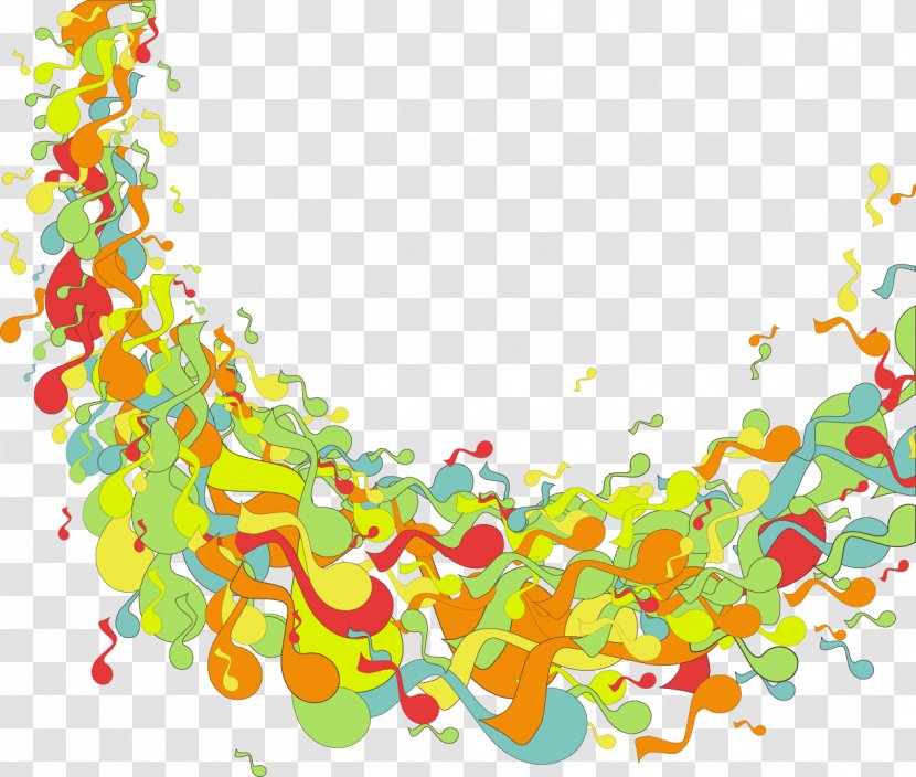 Musical Note - Flower - Vector Color Notes Transparent PNG