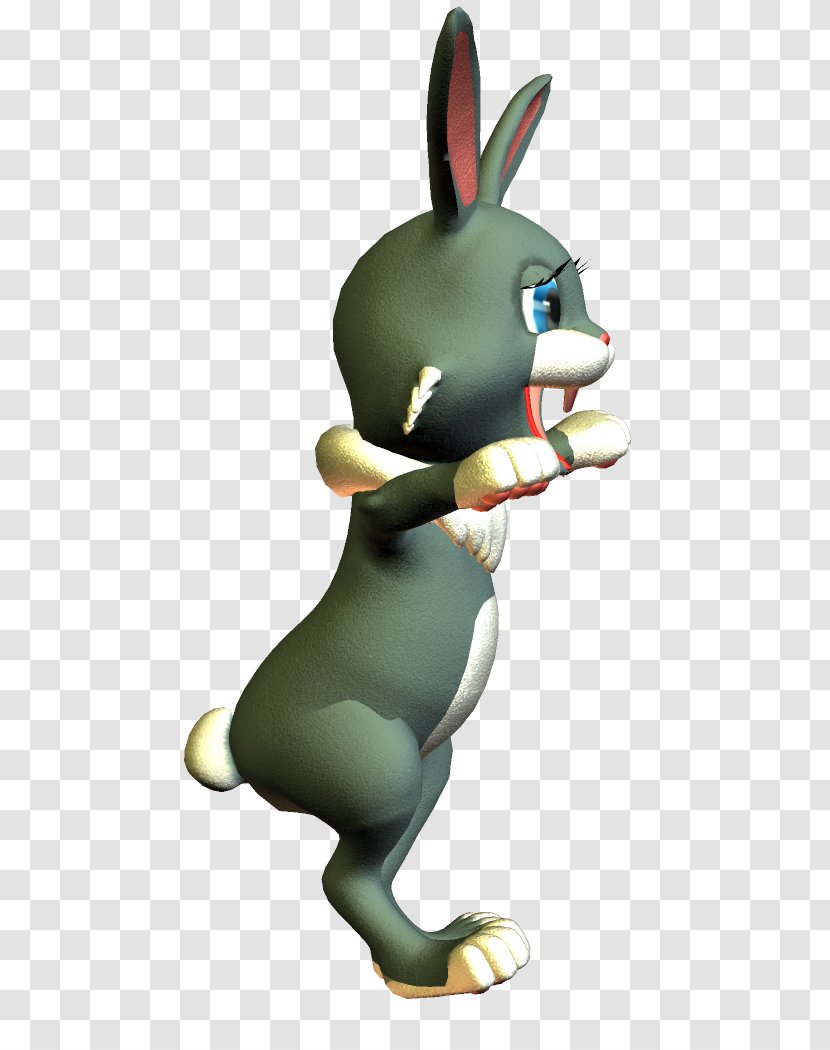 Rabbit Hare Easter Bunny Cartoon - Fictional Character Transparent PNG