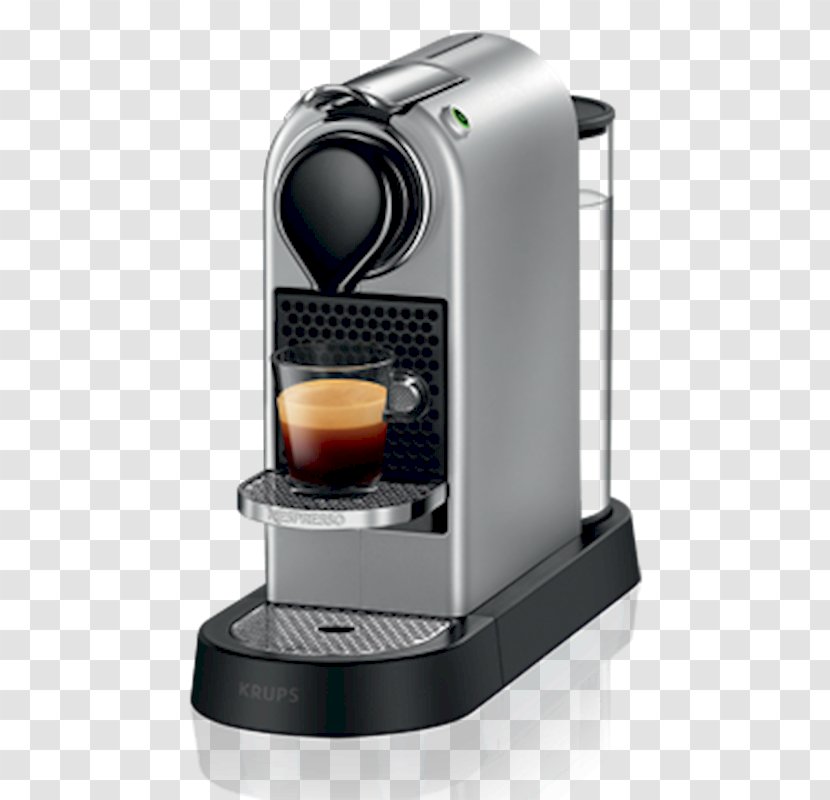 Coffeemaker Nespresso Single-serve Coffee Container Krups - Espresso Machine - Electro 80s Transparent PNG