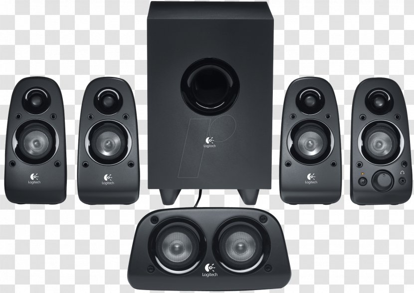 5.1 Surround Sound Computer Speakers Loudspeaker Logitech - Watercolor Transparent PNG