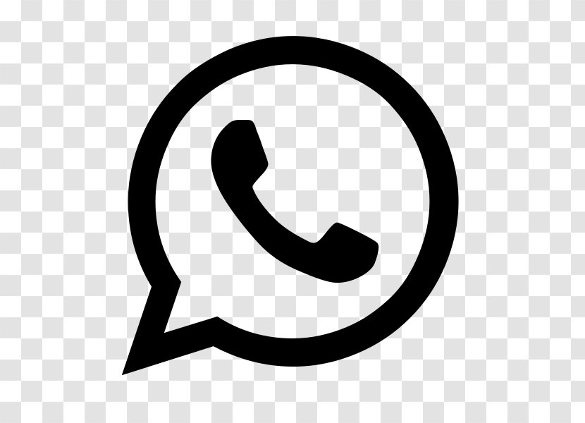 Whatsapp - Facebook Inc - Black And White Transparent PNG