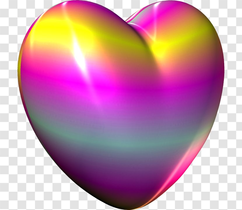 Heart Color Desktop Wallpaper Violet - Rainbow Transparent PNG