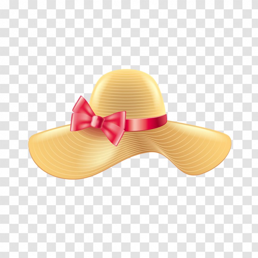 Straw Hat Sun - Drawing - Bow Transparent PNG