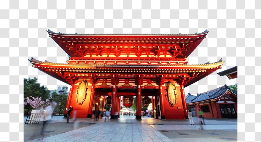 Sensu014d-ji Hu014dzu014dmon Kuta Temple Travel - Chinese Architecture - Japan Sensoji Two Transparent PNG