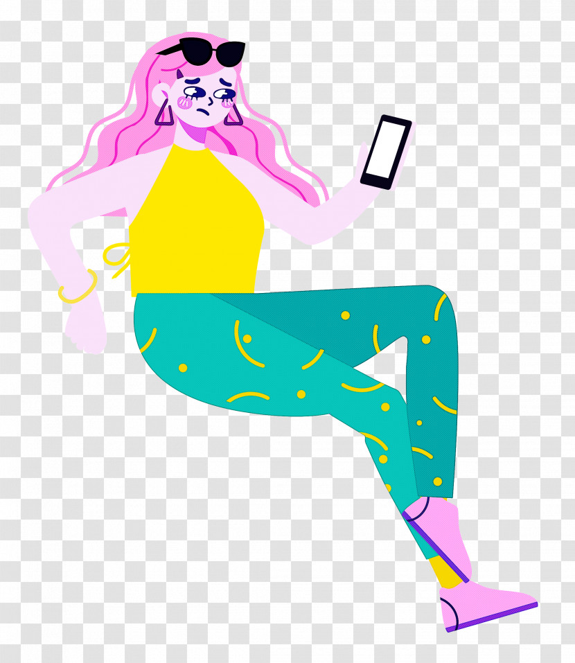 Sitting Girl Lady Transparent PNG