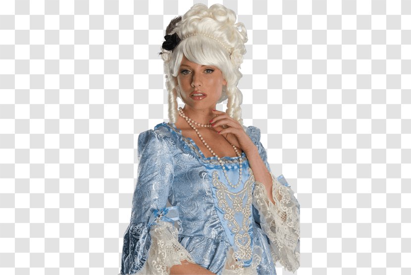 Marie Antoinette Wig Costume Party Rose - Hair Accessory Transparent PNG