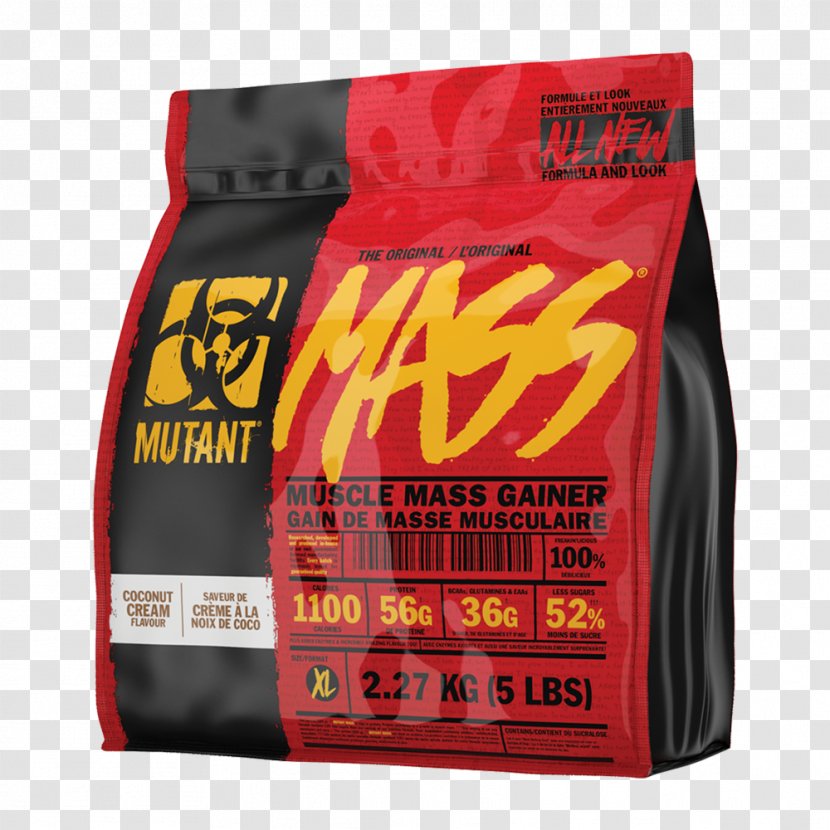 Mutant Mass Gainer Dietary Supplement - Bodybuilding Transparent PNG