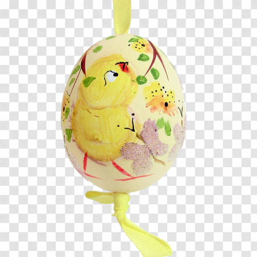 Easter Egg Christmas Ornament - Yellow Transparent PNG