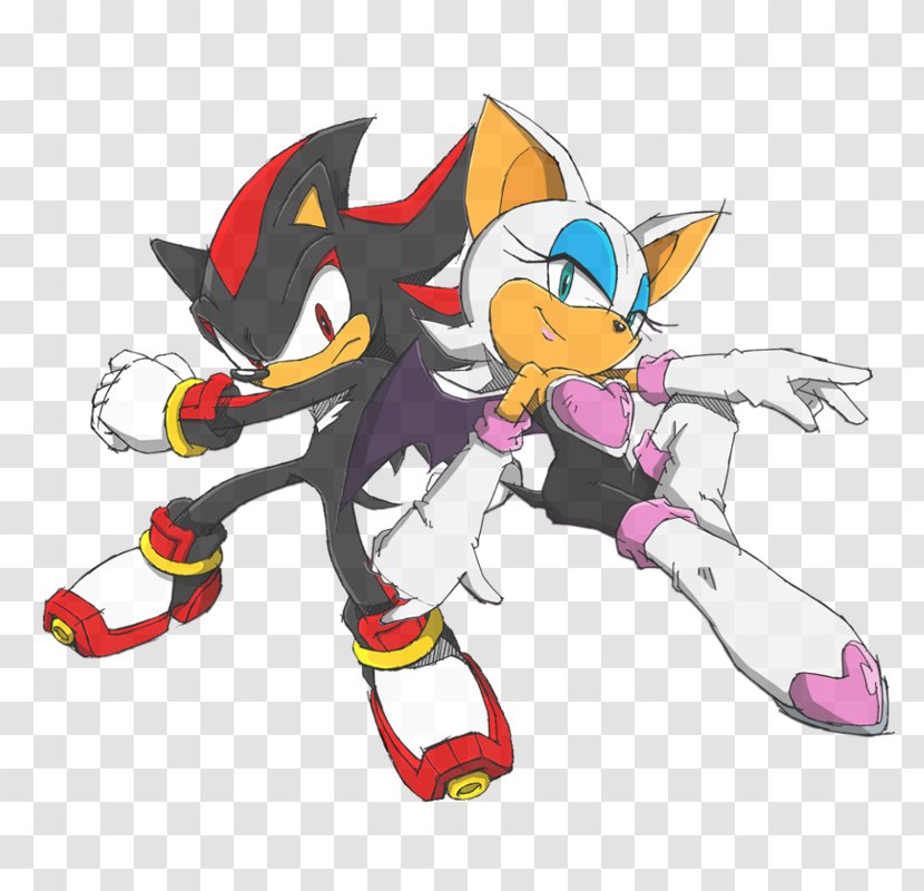 Shadow The Hedgehog Sonic Chaos Rouge Bat Free Riders - Frame Transparent PNG