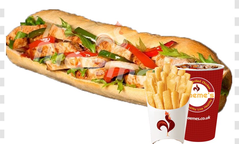 Bánh Mì Hot Dog Submarine Sandwich Baguette Fast Food - Barbecue Chicken - CHICKEN Transparent PNG