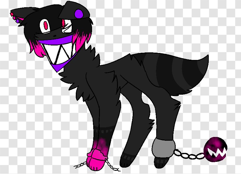 Cat Horse Demon Dog - Black Transparent PNG