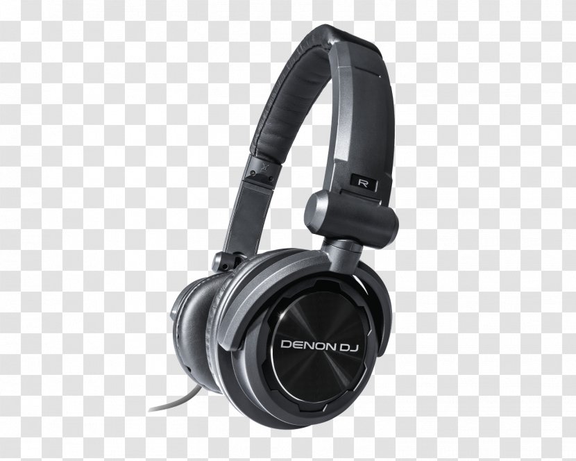 Headphones Disc Jockey Denon Audio DJ Controller - Silhouette Transparent PNG