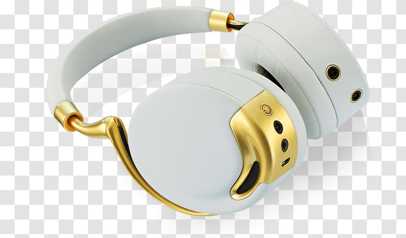 Noise-cancelling Headphones Parrot Zik 3 - Hardware - Gold Transparent PNG