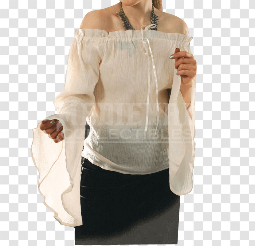 Blouse Sleeve English Medieval Clothing Shirt - Jacket - Casual Wear Transparent PNG