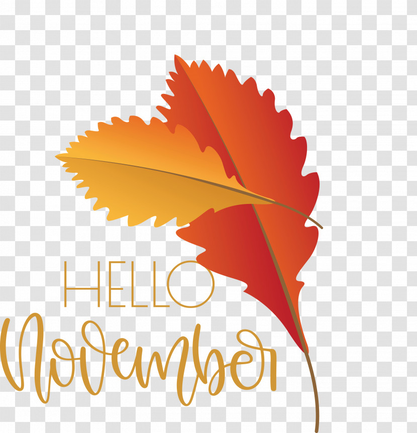 Hello November November Transparent PNG