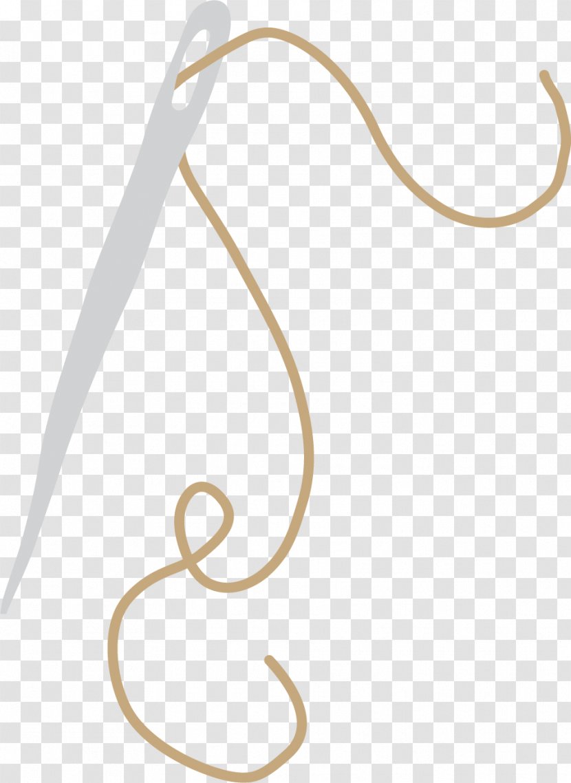 Sewing Needle Embroidery Threader - Knitting - Hand-drawn And Thread Transparent PNG