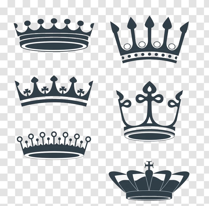 Crown Stock Photography Royalty-free Illustration - Black And White - Diagram Transparent PNG