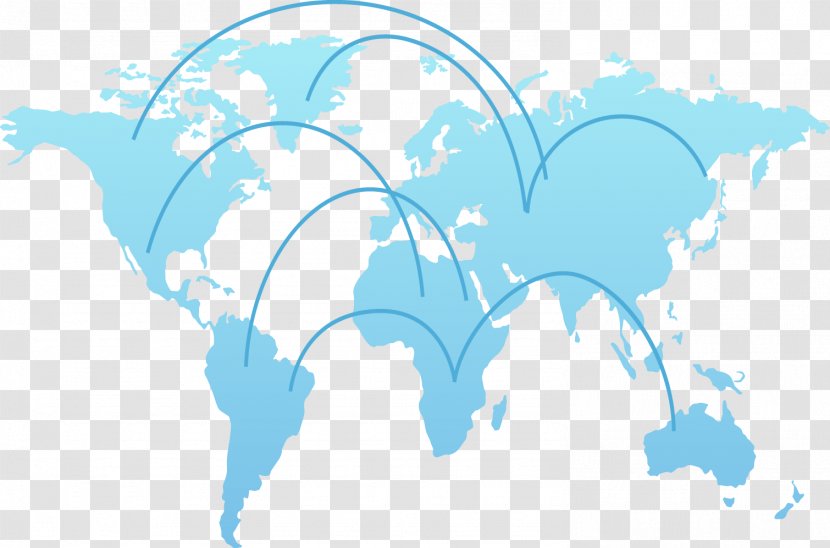 World Map Globe Clip Art - Vector Travel Distribution Area Transparent PNG